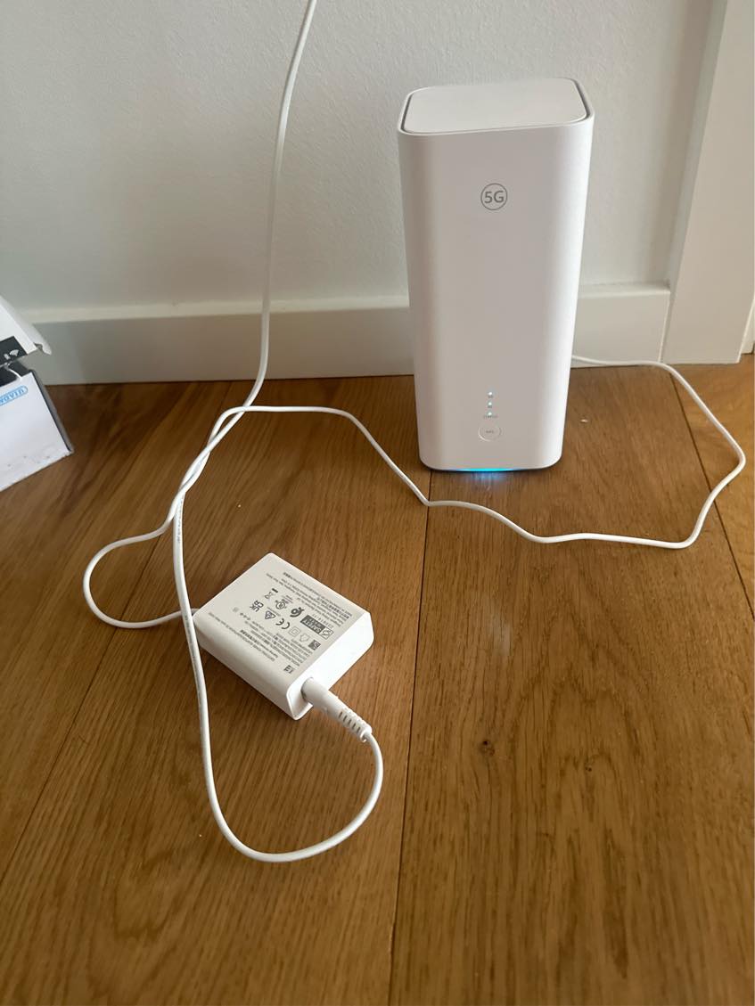 Hjælp til deling af fra 5g router til kælder