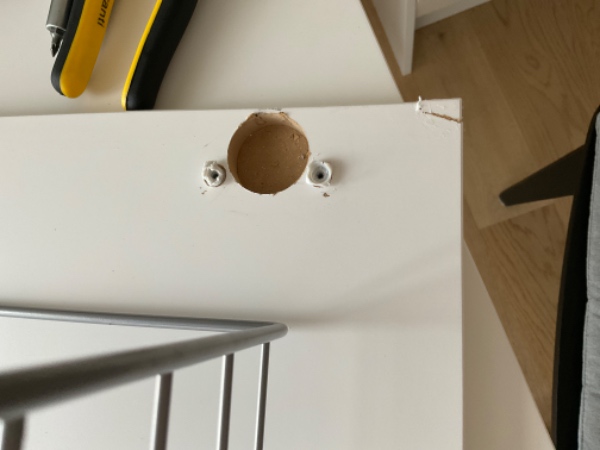 Hængsler på en køkken skab