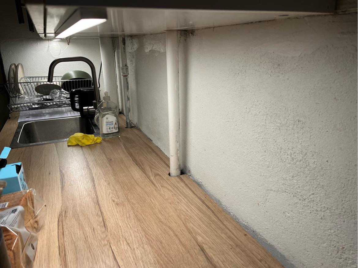 Løsning på køkkenvæg