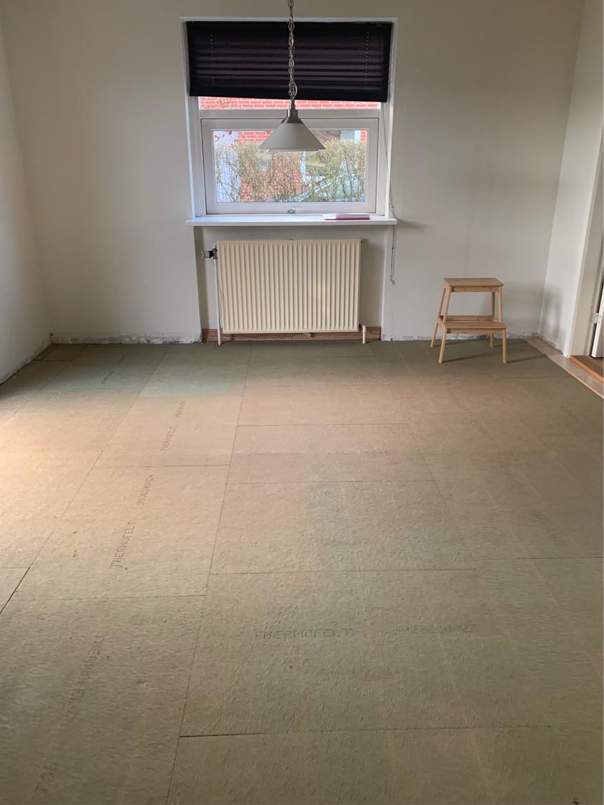 Lægning af klik gulv ca. 20 m2