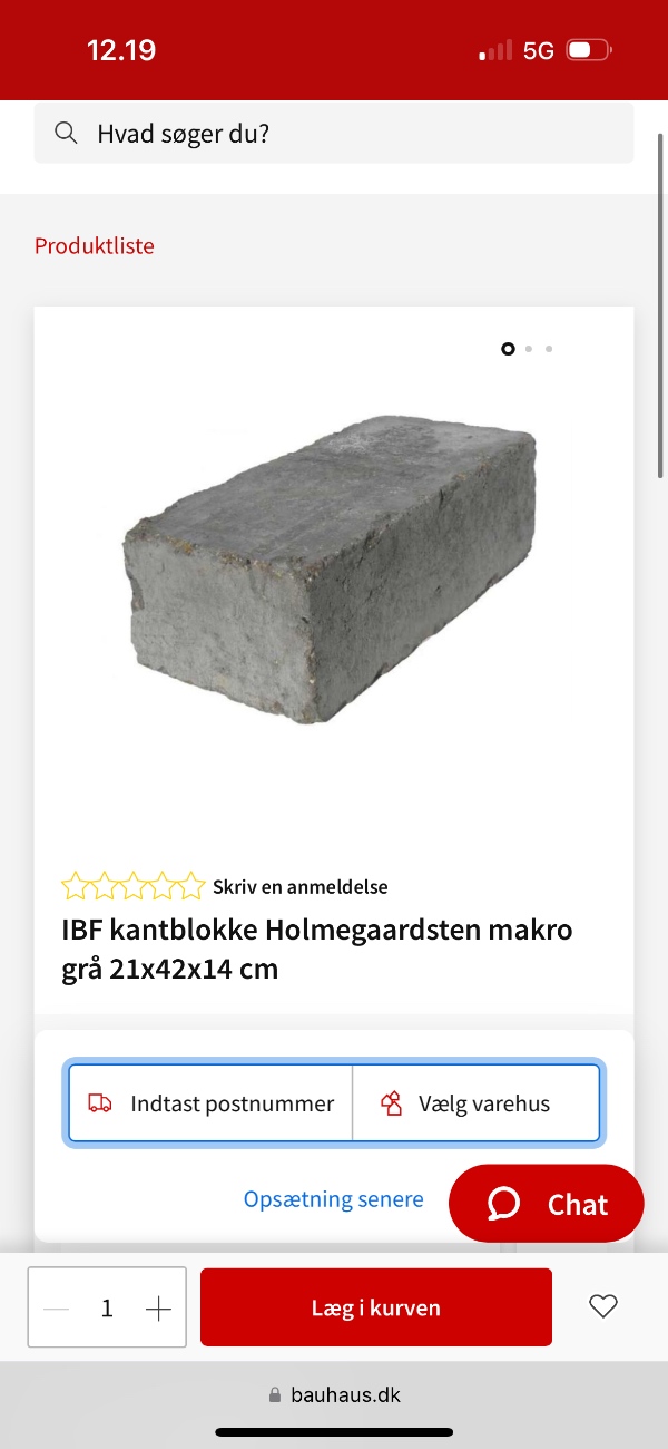 Afhentning og bortskaffelse af fliser og betonblokke