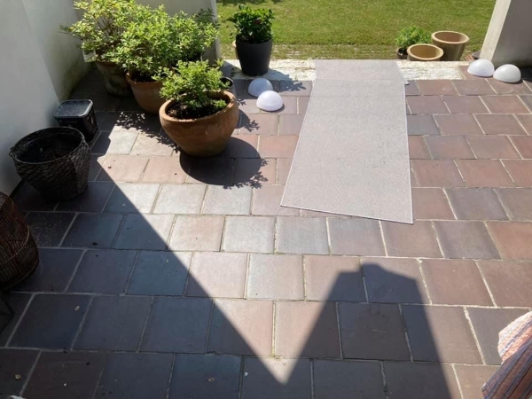 Nye fliser på terrasse