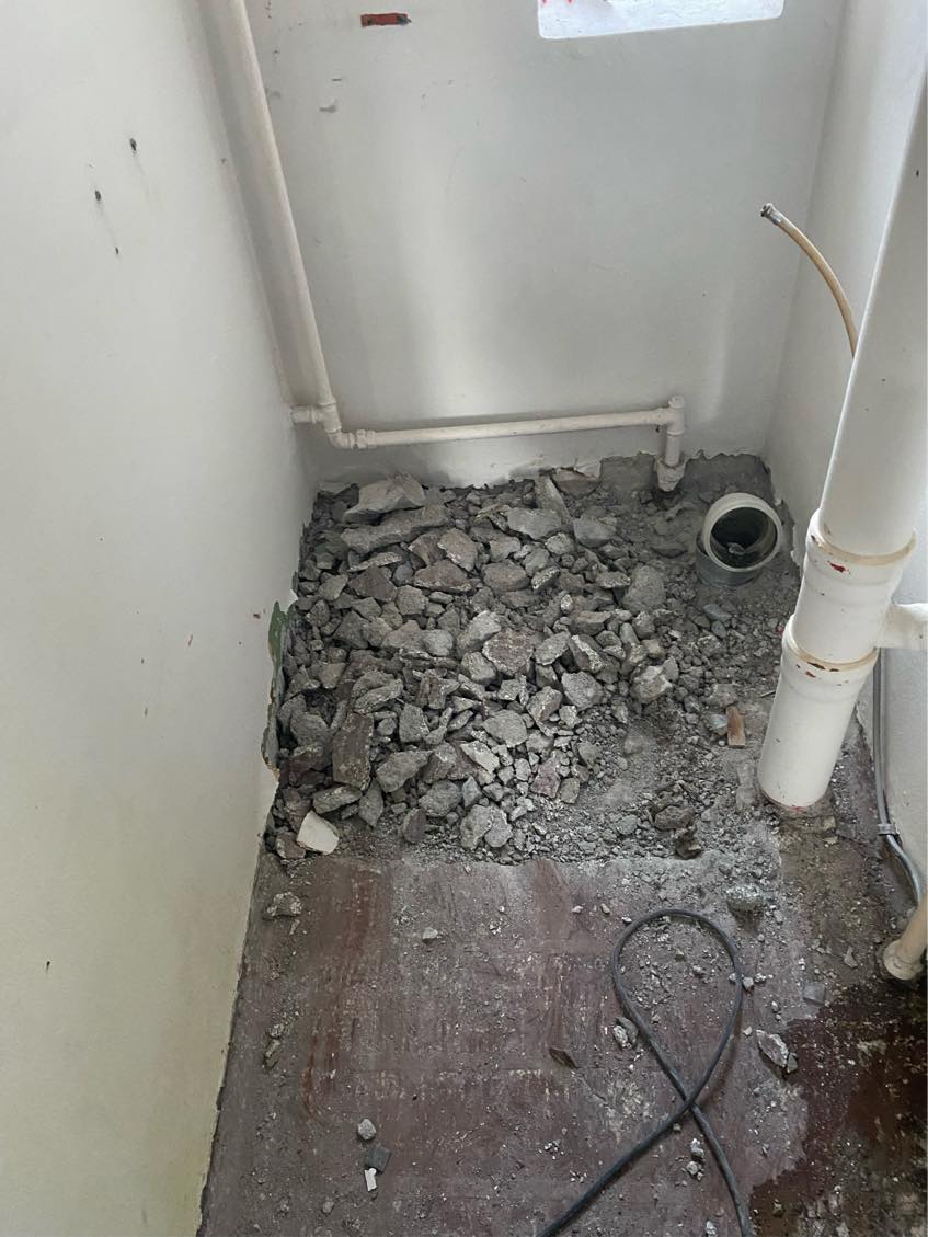Støbning af beton badeværelse samt vådrumssikre