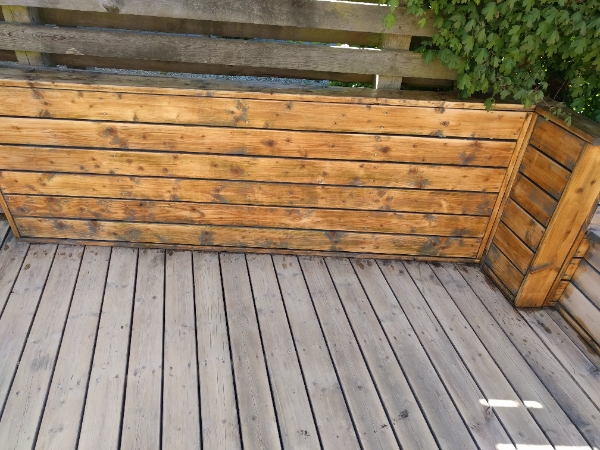 Træterrasse på ca 45 m2