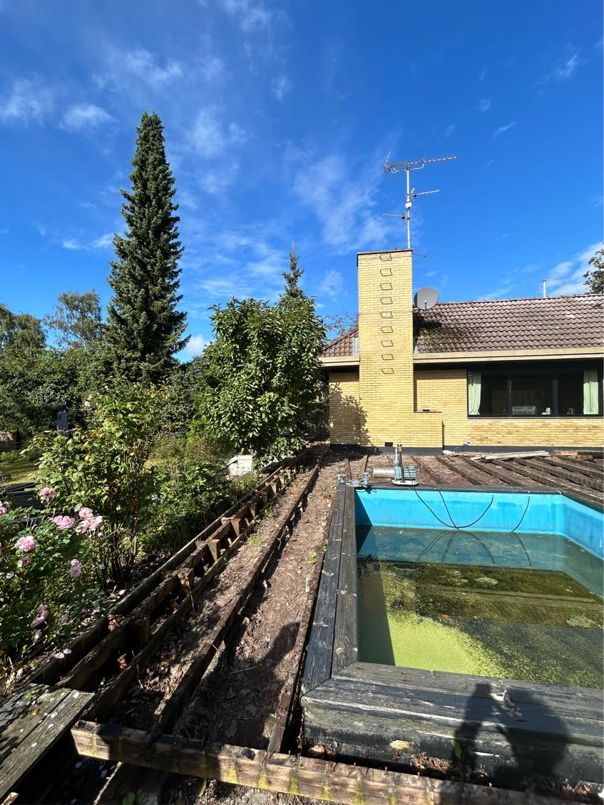 Bortskaffelse af terrasse