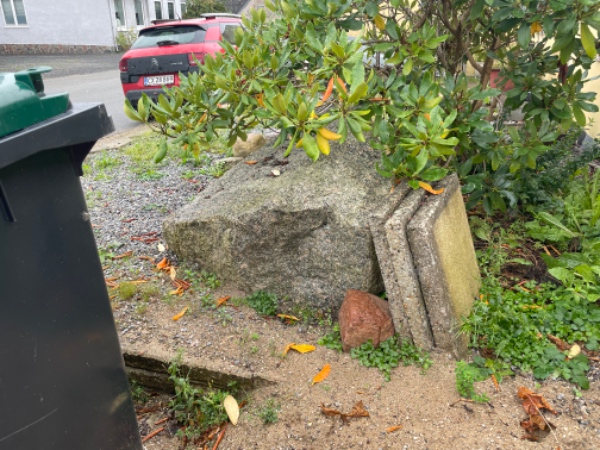 Fjernelse af stor sten + andre mindre sten