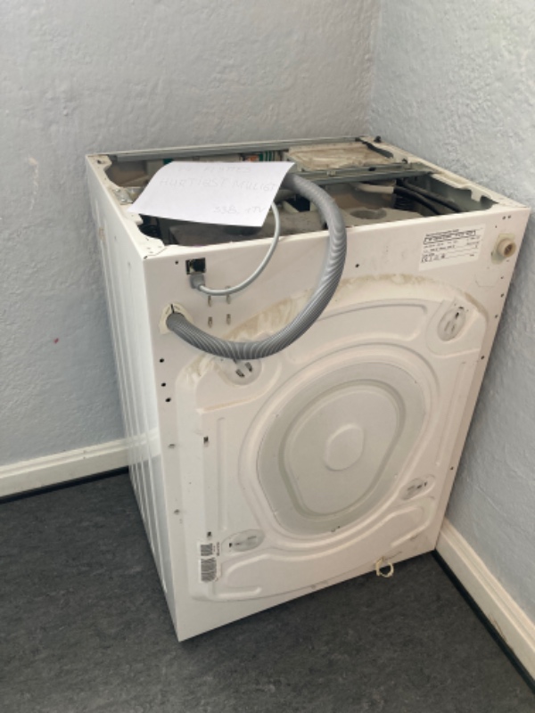 Bortskaffelse af vaskemaskinen