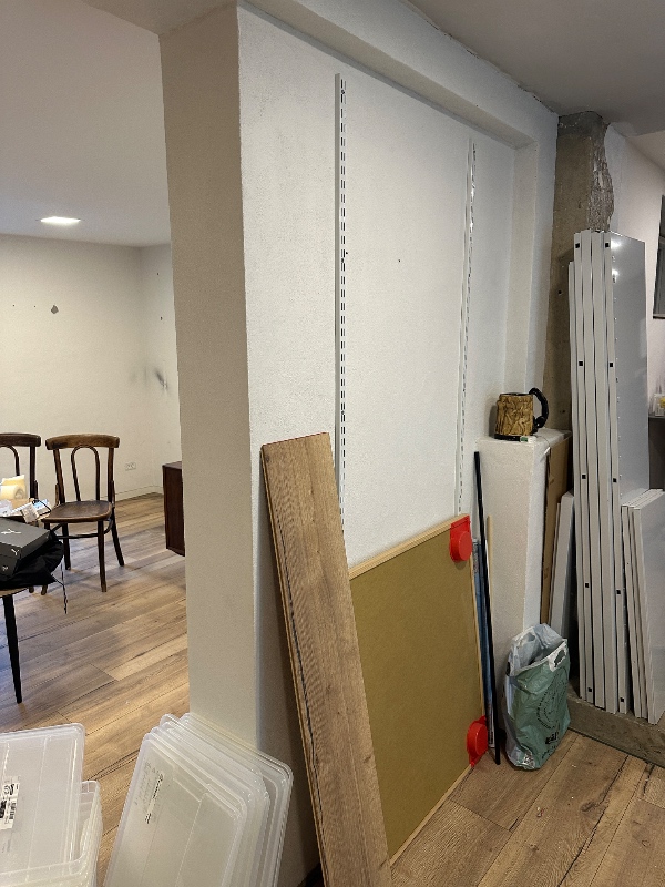 slibning af loft samt maling af loft og vægge