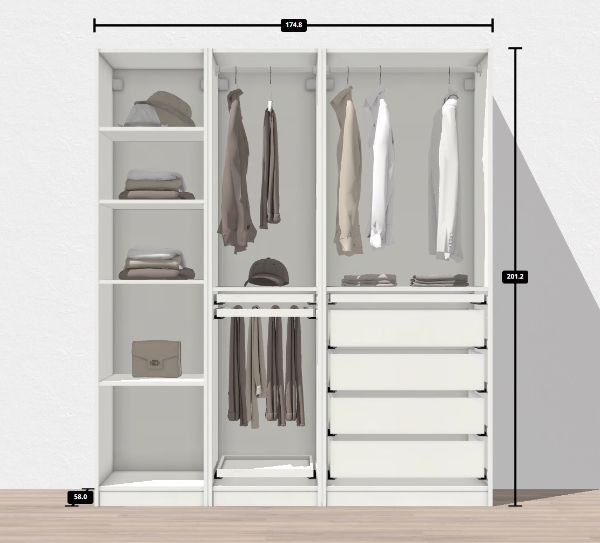 Samling af Pax Reol fra Ikea