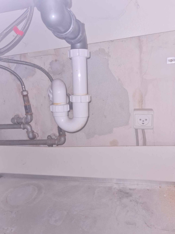 Klargøring til installation af opvaskemaskine / ballofix. 