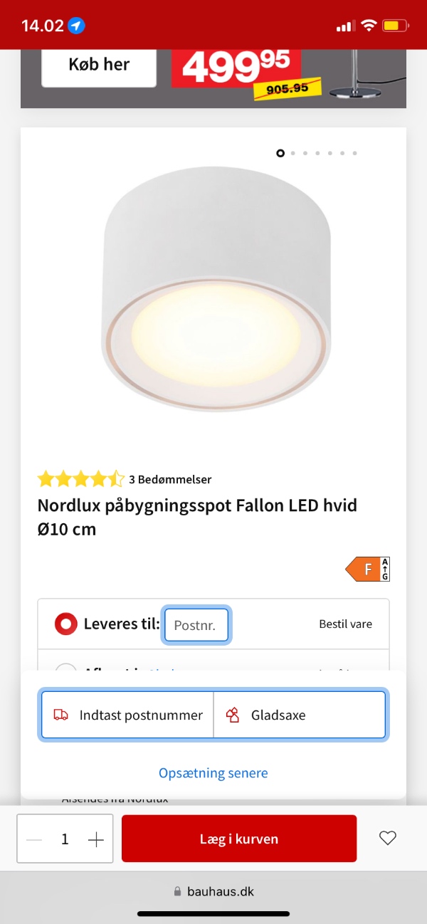 Montering af 6 loftlamper