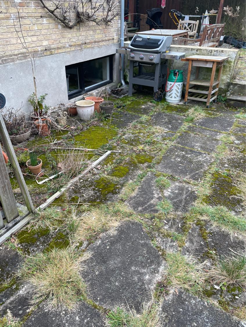 Nye fliser udendørs (40 M2)