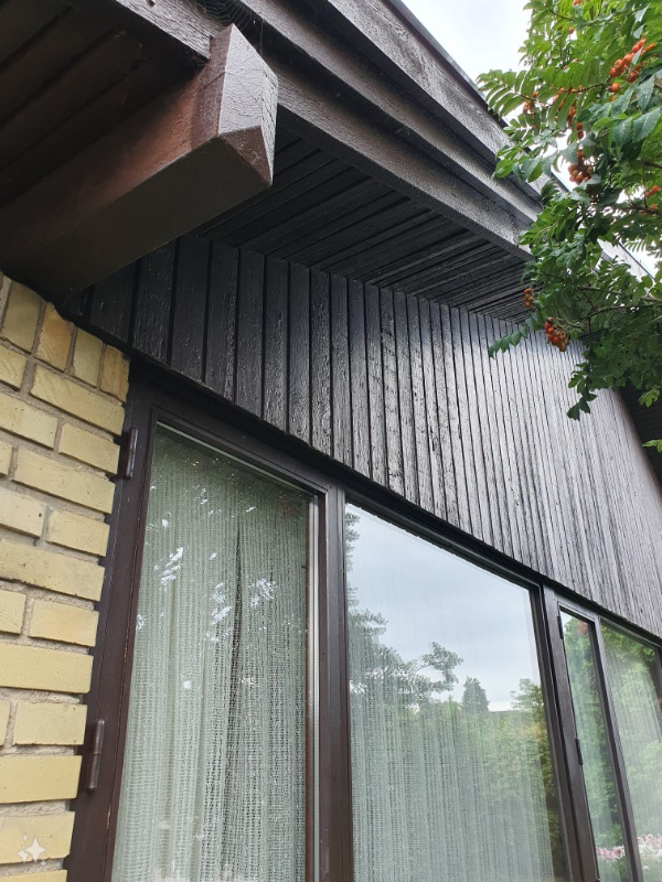 Male 2 gavle+ udhæng & sternbræt+ 7 vinduerammer