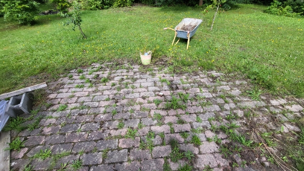 Forkorte og firkanter terasse