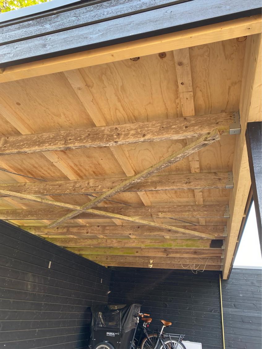 Montering af troldtekt i carport