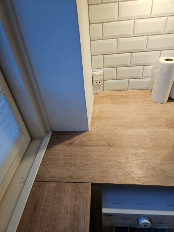 Udskiftning af bordplade i køkken