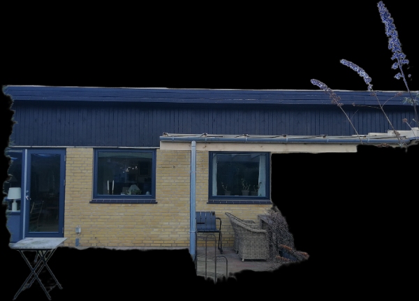 Maling af træfacade og stern