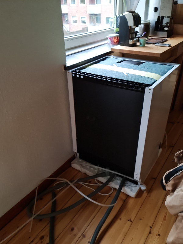 Montering af opvaskemaskine