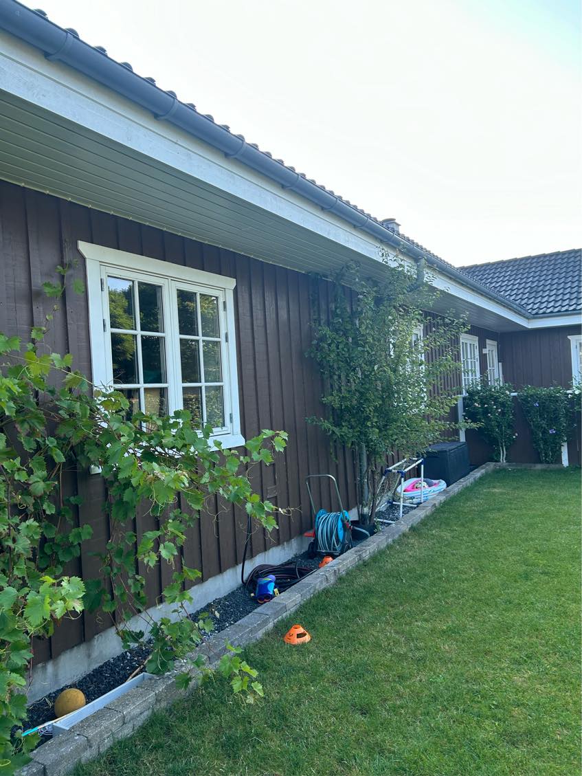 Udvendig maling af træhus