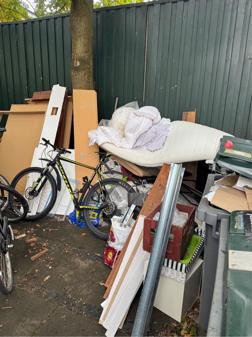 Kørt affald på forbrændingen