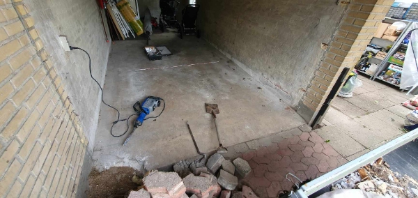 Opbankning af betongulv