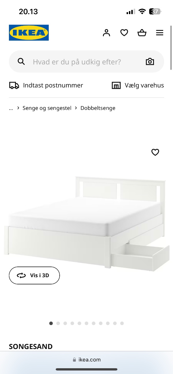 Samle af skab, senge