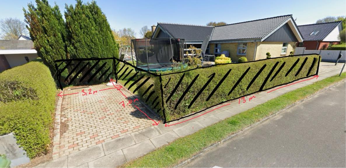 Opsætning af komposit stakit