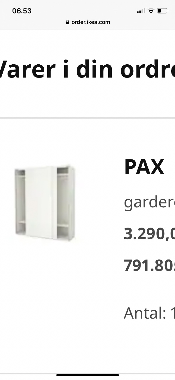 PAX skab