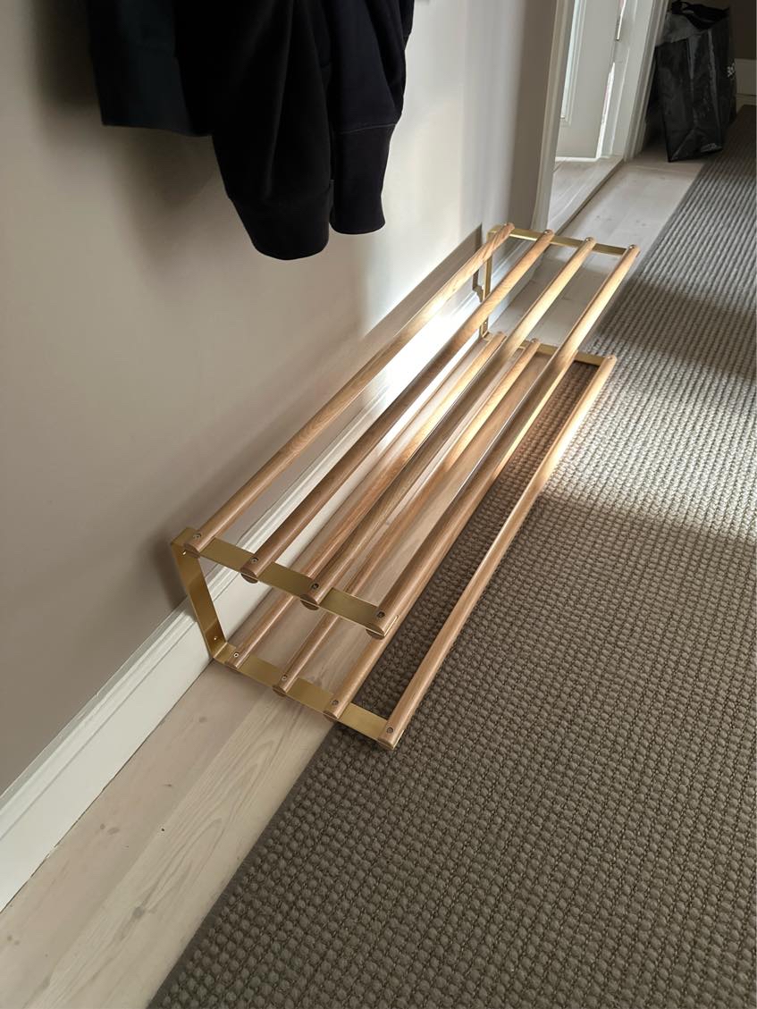 Vægopsætning af skohylde, 2 væglamper + reparation af lys i emhætte