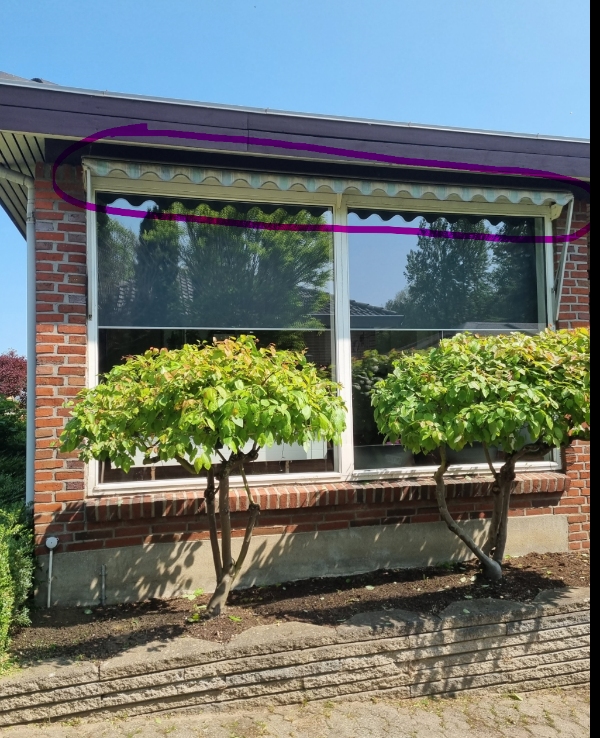 Nedtagning og bortskaffelse af markise