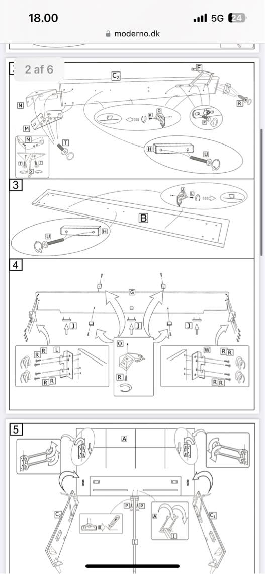 Hjælp til at samle seng