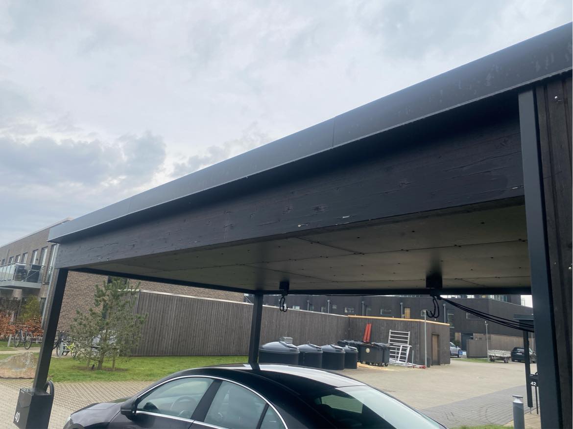 Maling af rækkehus 1 sals højde samt skur/carport