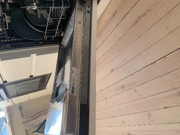 Udskiftning af indbygget opvaskemaskine