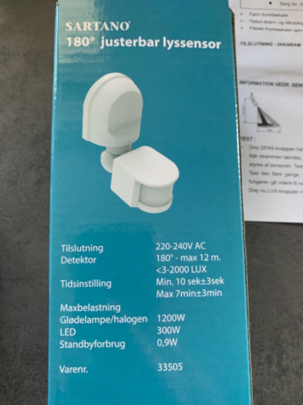 Udendørs sensor - en gammel udskiftes med en nyindkøbt