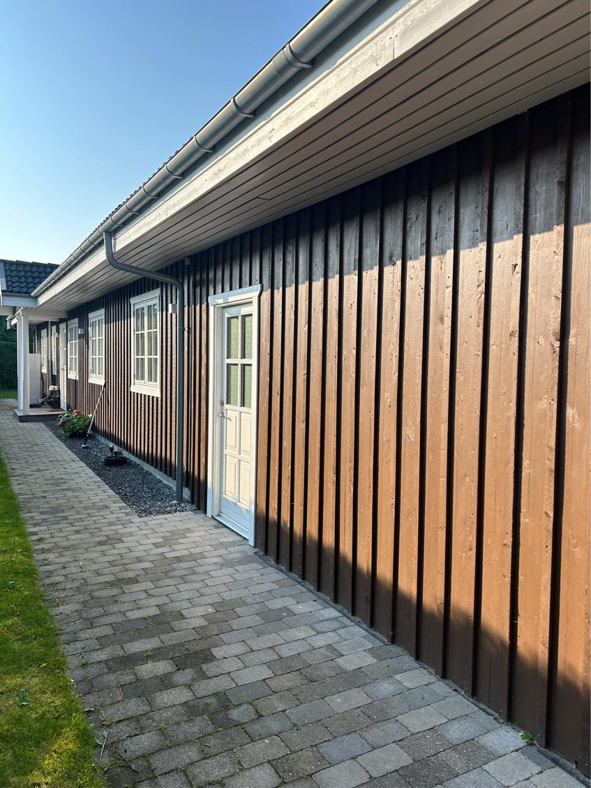 Udvendig maling af træhus