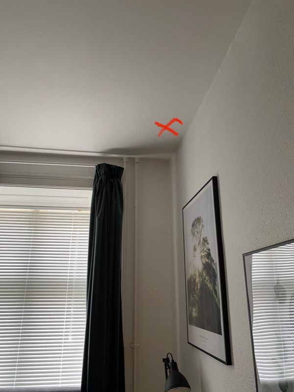 Én loftslampe skal tages ned og to andre skal sættes op