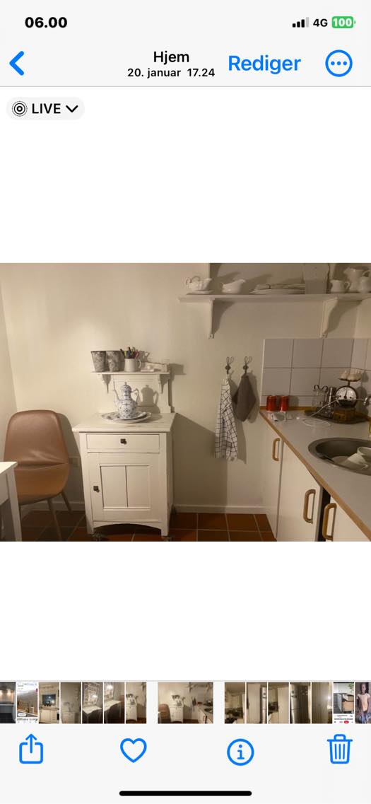 Male køkken + tapet