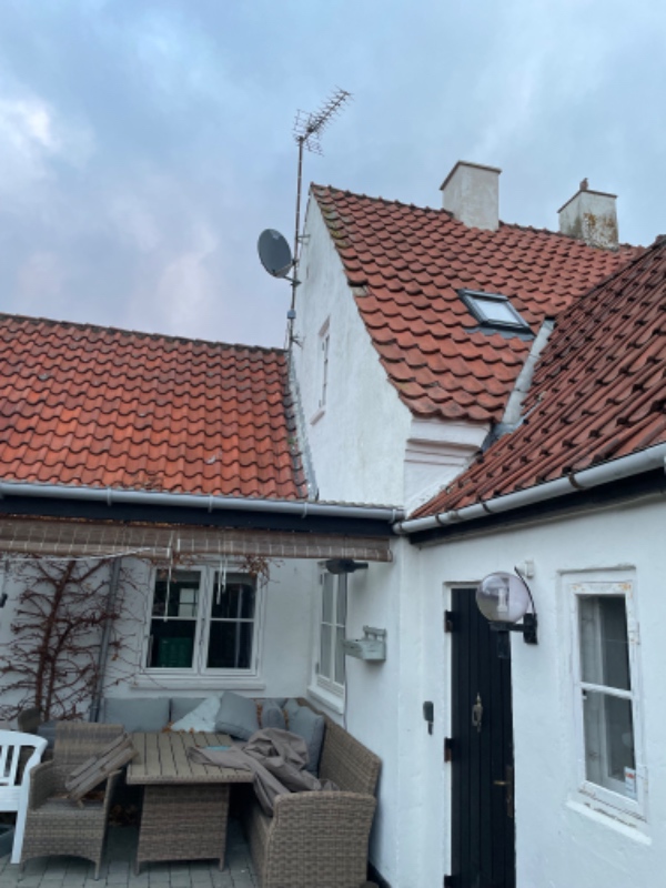 Indsætte en ny tagsten i taget