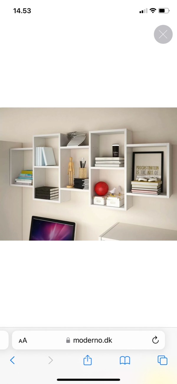 Ophængning af reol,  knagerækker og  billeder