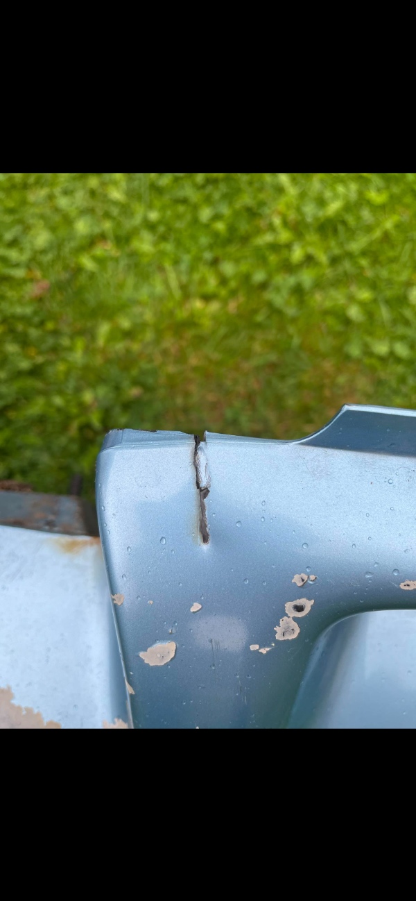 Reparation af plastik forkofanger