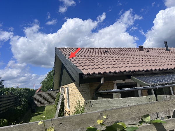 Udskiftning af dækbræt på vindskede i 2 gavle på enfamilieshus (4 stk 25X125 mm VTA trykimp. 540 cm)