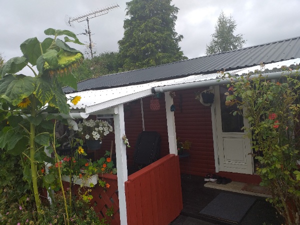 Trapezplader/overdækket terrasse