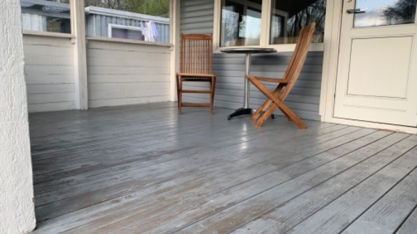 Ønsker at få slimet mit gulv på min veranda. 5x5 meter