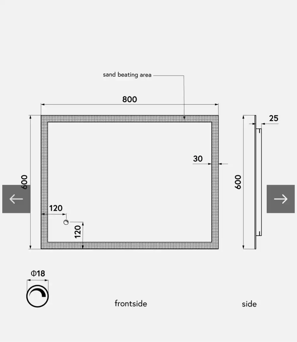 Opsat spejle + skrue plader og fugning