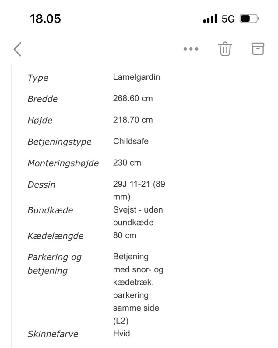 Opsætning af gardiner