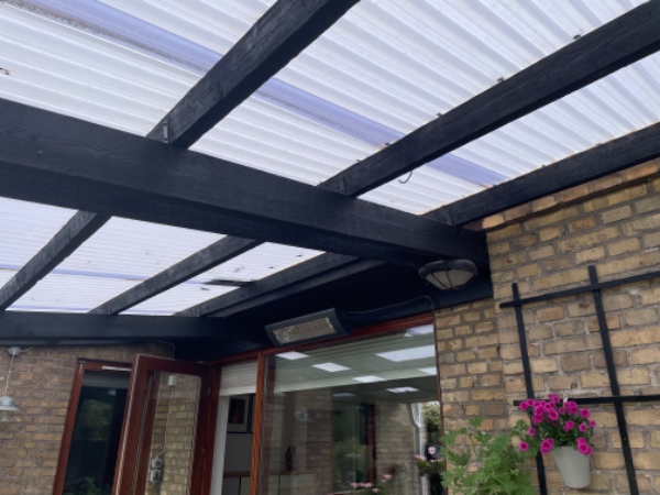 Udskiftning af trapeztag, sternbrædder og tagrender