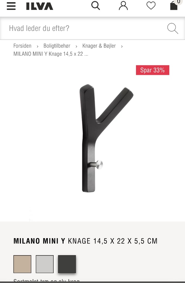 Opsætning af spejl og 3 stk. knage på væggen i entreen