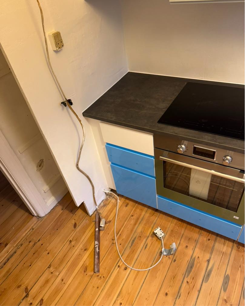 El Ikea ovn, komfur og emhætte