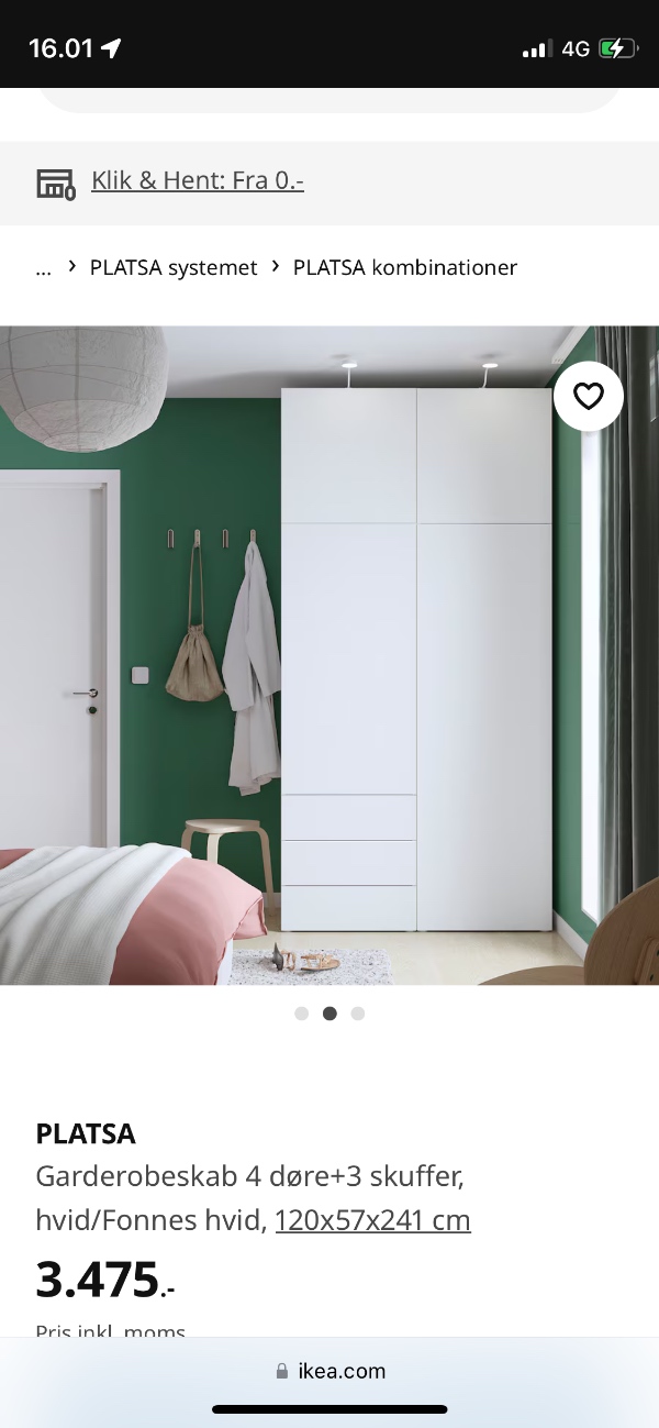 Skåret mit skab til