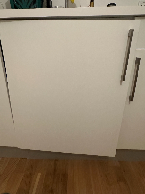 køkkenets skab er faldet ud og jeg har prøvet flere gange at montere det men uden held.